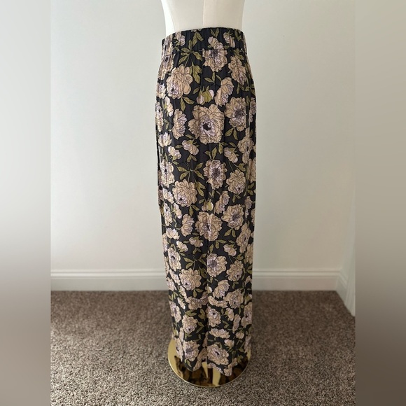 Leith High Low Maxi Women's Floral Elastic Waist Skirt Size XS - Picture 6 of 12